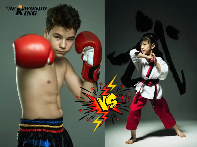Taekwondo Player Beat A Boxing Player