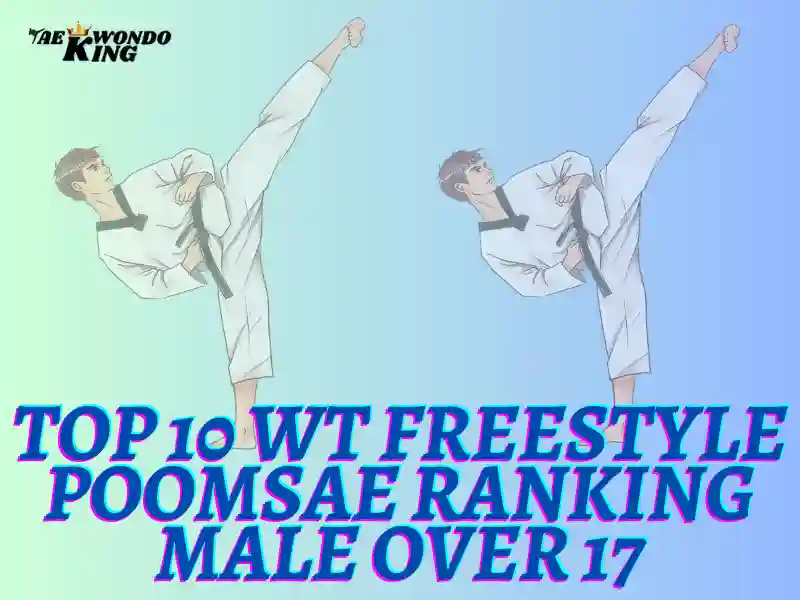 Top 10 WT Freestyle Poomsae Ranking Male Over 17