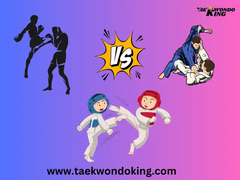 BJJ vs Kickboxing vs Taekwondo Techniques and Training