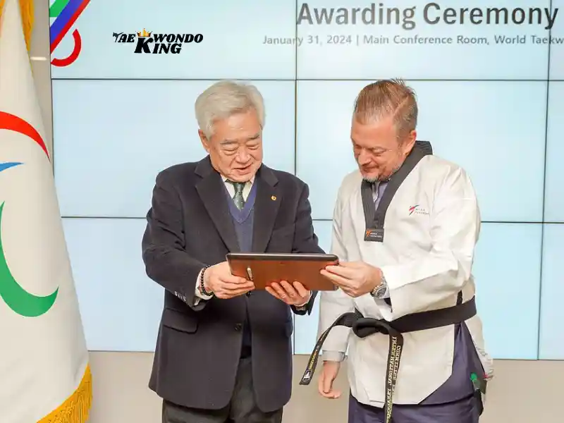 Honorary Taekwondo IPC President 9th Dan Certificate Awarding Ceremony 2024, taekwondoking