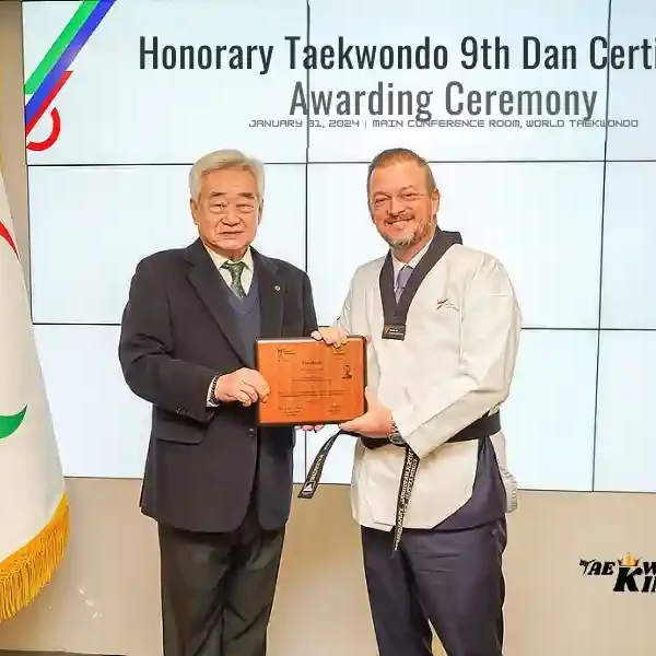 Honorary Taekwondo IPC President 9th Dan Certificate Awarding Ceremony 2024, taekwondoking