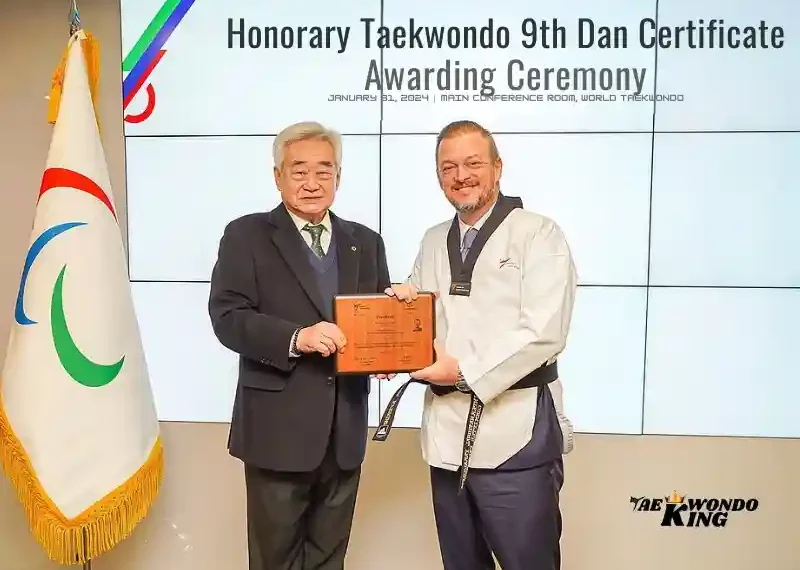 Honorary Taekwondo IPC President 9th Dan Certificate Awarding Ceremony 2024, taekwondoking