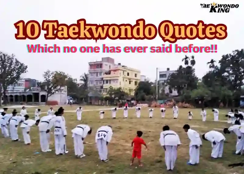 10 Taekwondo Quotes Which no one has ever said before!! TaekwondoKing Ehatasamul Alom