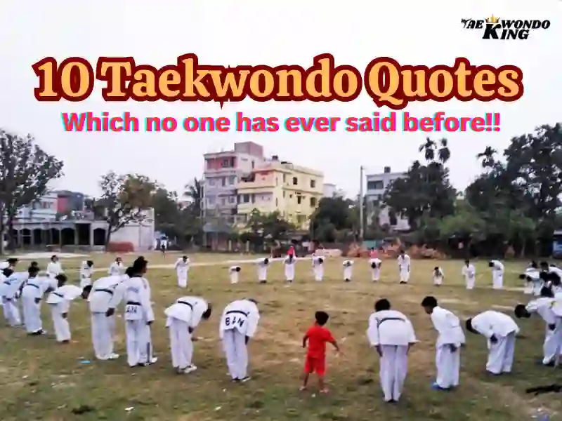 10 Taekwondo Quotes Which no one has ever said before!! TaekwondoKing Ehatasamul Alom