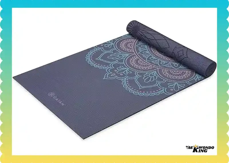 Gaiam Premium Print Yoga Mat Tested Review, taekwondoking