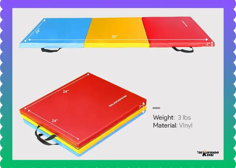 BalanceFrom Folding Gymnastics Mat Home Gym Review, taekwondoking
