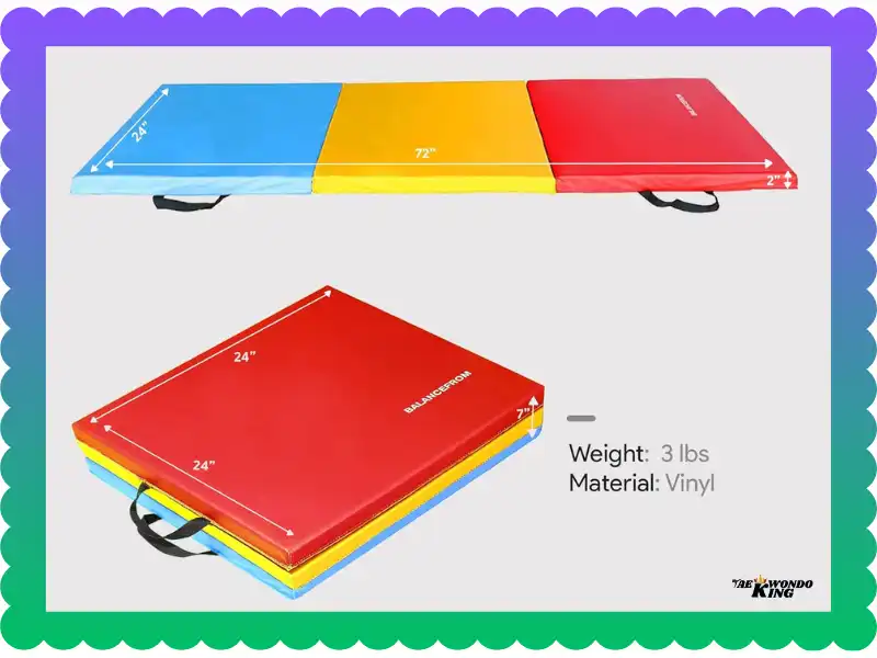 BalanceFrom Folding Gymnastics Mat Home Gym Review, taekwondoking