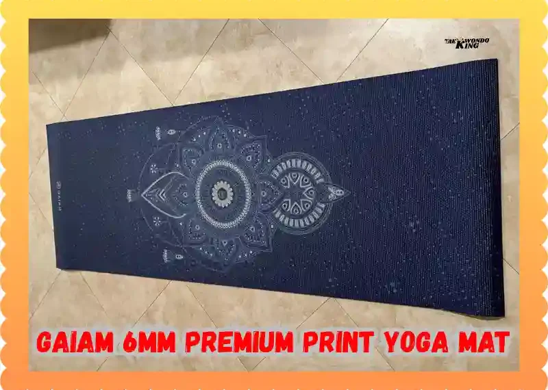 Gaiam 6mm Premium Print Yoga Mat Raw Review