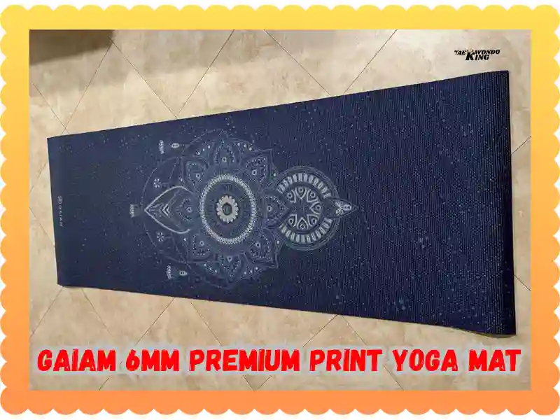 Gaiam 6mm Premium Print Yoga Mat Raw Review