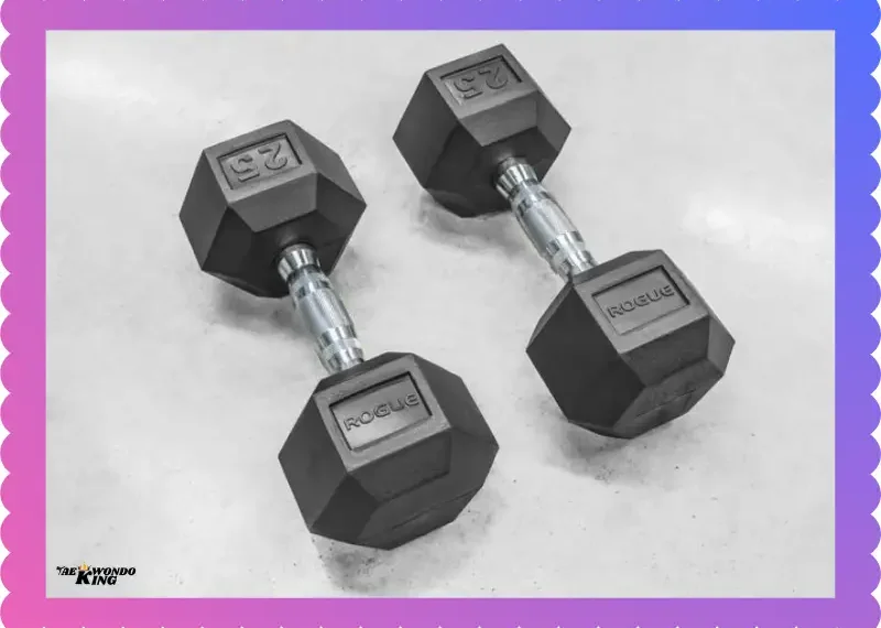 Rogue Rubber Hex Dumbbells Tested Review, taekwondoking