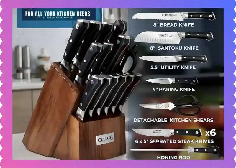 Cutluxe 15-Piece Knife Set: Master Your Kitchen, taekwondoking