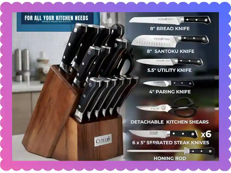 Cutluxe 15-Piece Knife Set: Master Your Kitchen, taekwondoking