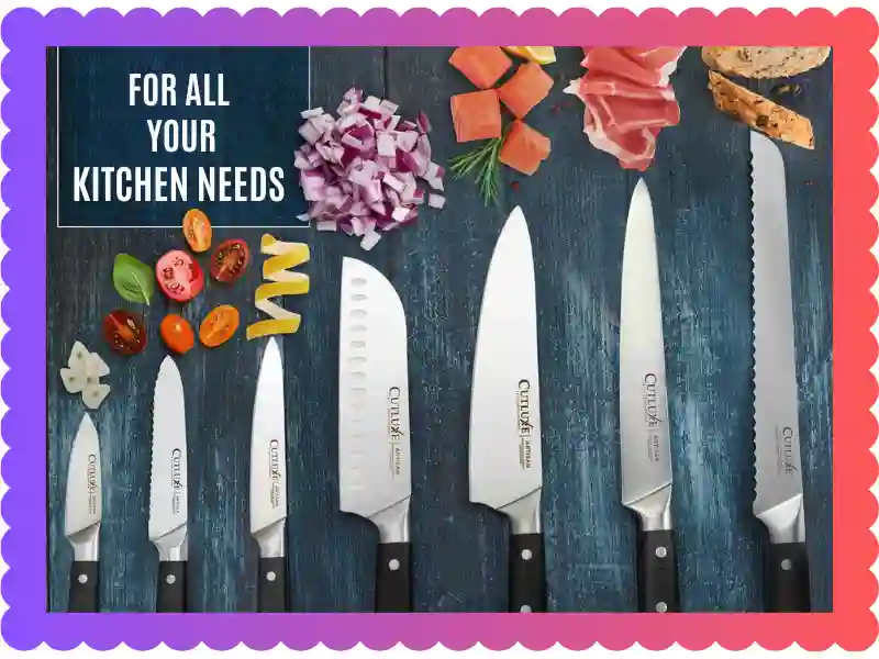 Cutluxe 8 Pcs Knife Set: Essential Kitchen Tools, taekwondoking