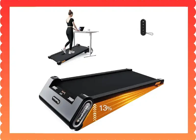 FINEHORSE Walking Pad: Incline, Quiet, & Compact, taekwondoking