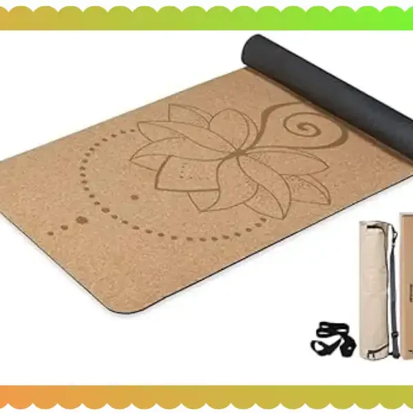 U&M Cork Yoga Mat: Sweat-Proof & Natural Grip