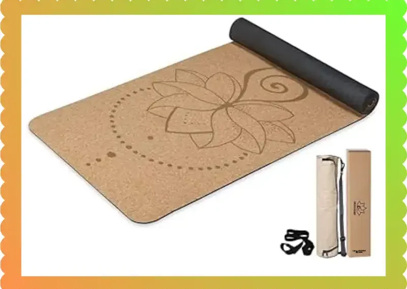 U&M Cork Yoga Mat: Sweat-Proof & Natural Grip, taekwondoking