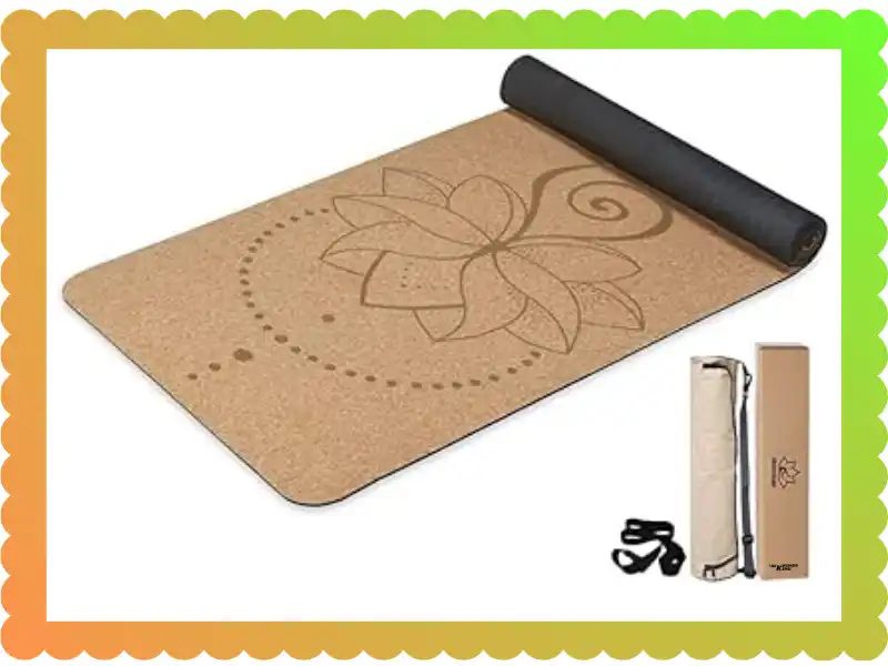 U&M Cork Yoga Mat: Sweat-Proof & Natural Grip, taekwondoking