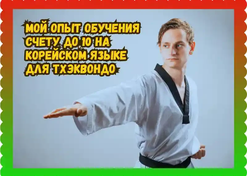Счет по корейски до 10 тхэквондо, taekwondoking
