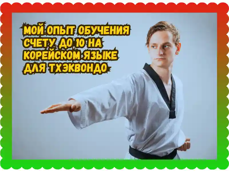 Счет по корейски до 10 тхэквондо, taekwondoking 